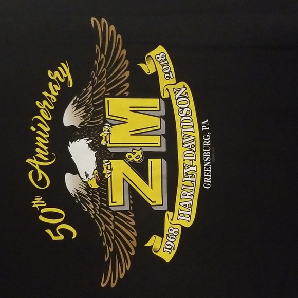 2018 Harley Davidson Motorcycle Skull Leprechaun Feeling Lucky Shirt X-Large - Picture 4 of 6